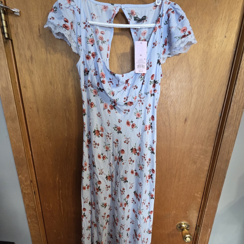 Wild Fable Blue Floral Dress